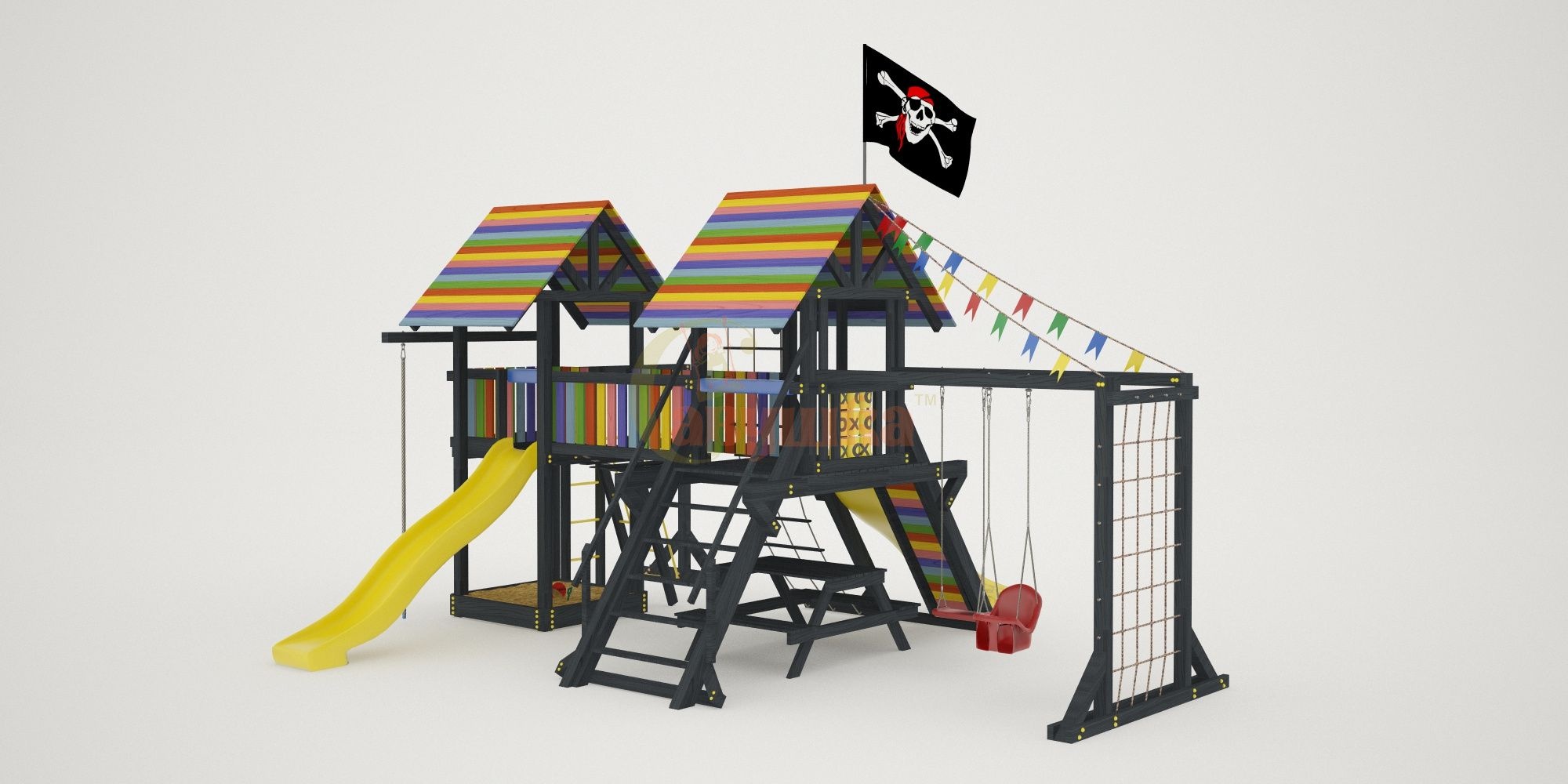 Детская площадка Савушка 1 BLACK